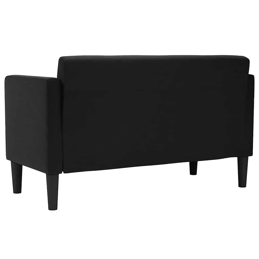 Loveseat Sofa Black 111 cm Velvet 4100574