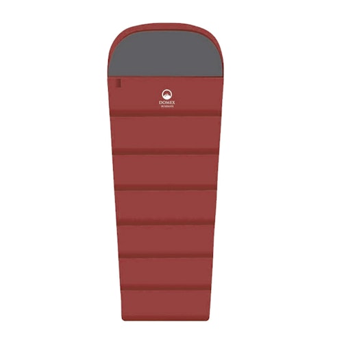 Domex Sleeping Bag Bushmate Large -5c Synthetic Fill Right Hand Zip Burgundy Red