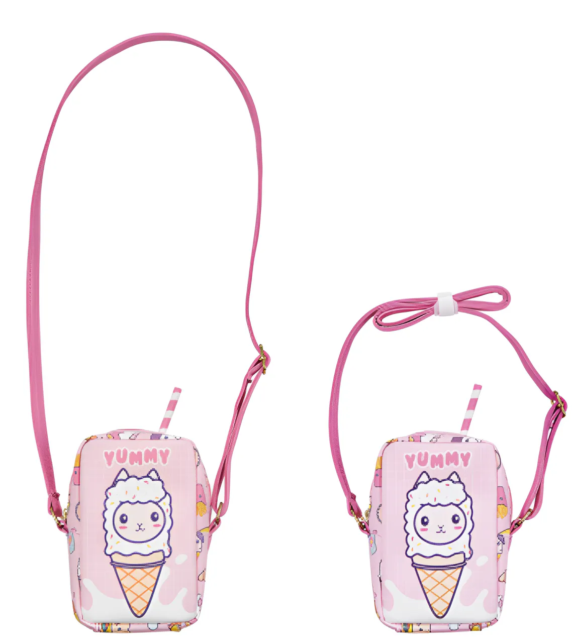 Yummy Desert Satchel Bag - Llama Theme