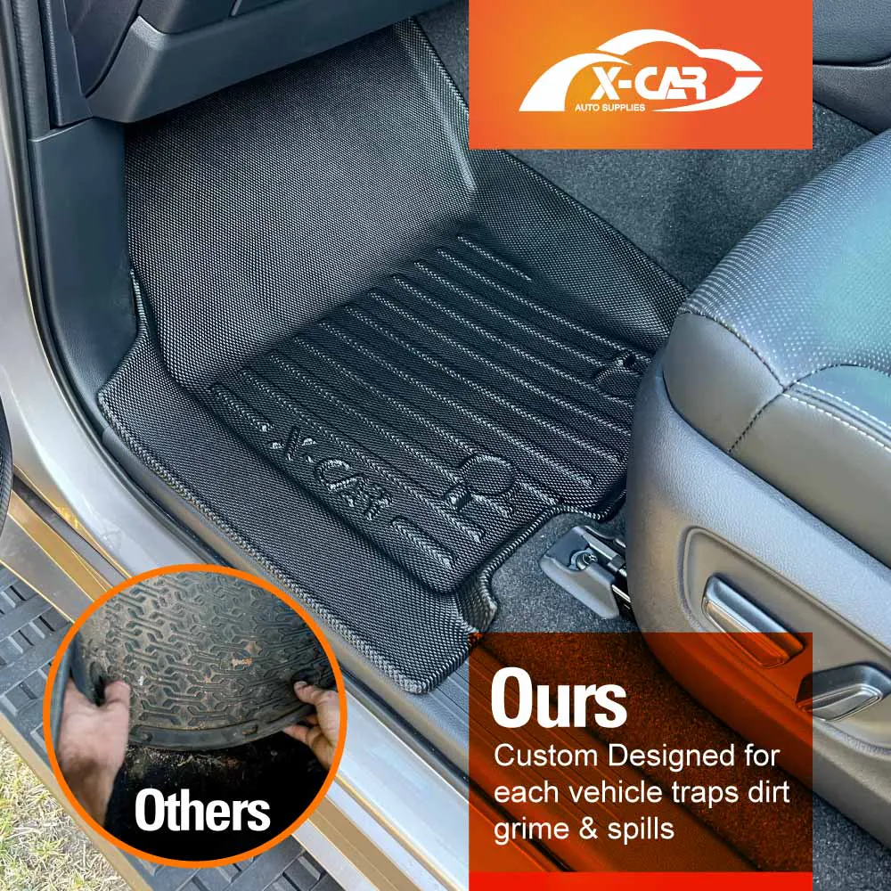 3D Floor Mats for Toyota Prado 250 Series 7 Seater 2024-Onwards Heavy Duty All Weather Car Mats Carpet Liner Set
