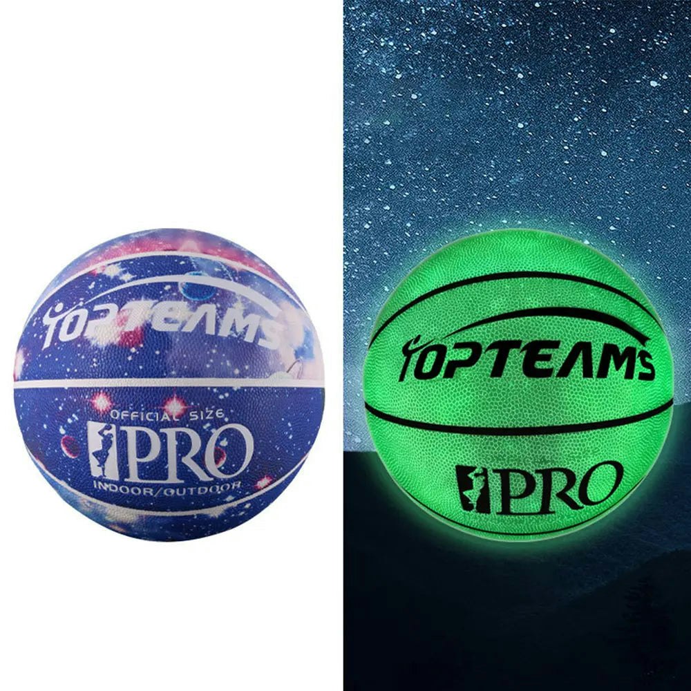 BALLSTRIKE XJCYSIZE7 Size 7 Luminous Basketball Excellent Bounce Game Ball Indoor Outdoor - Purple