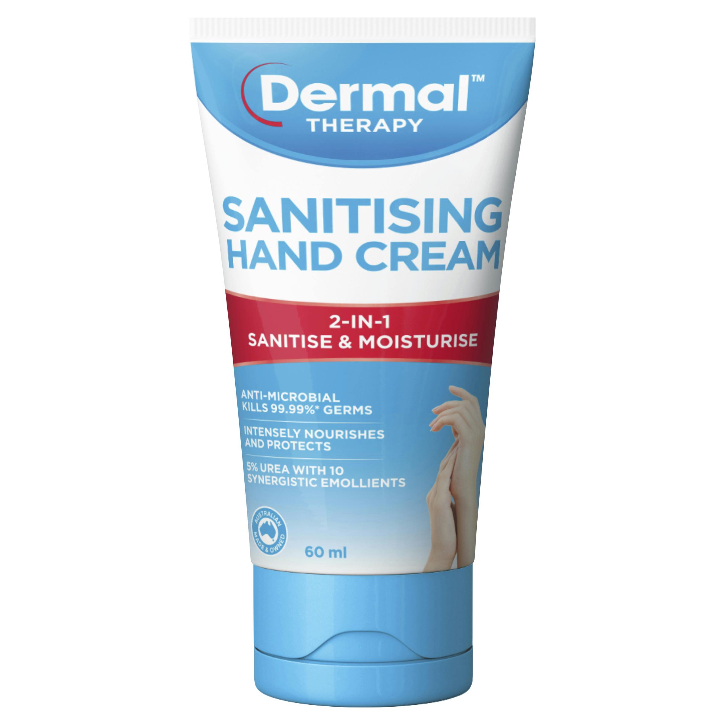 Dermal Therapy Sanitising Hand Cream 60mL