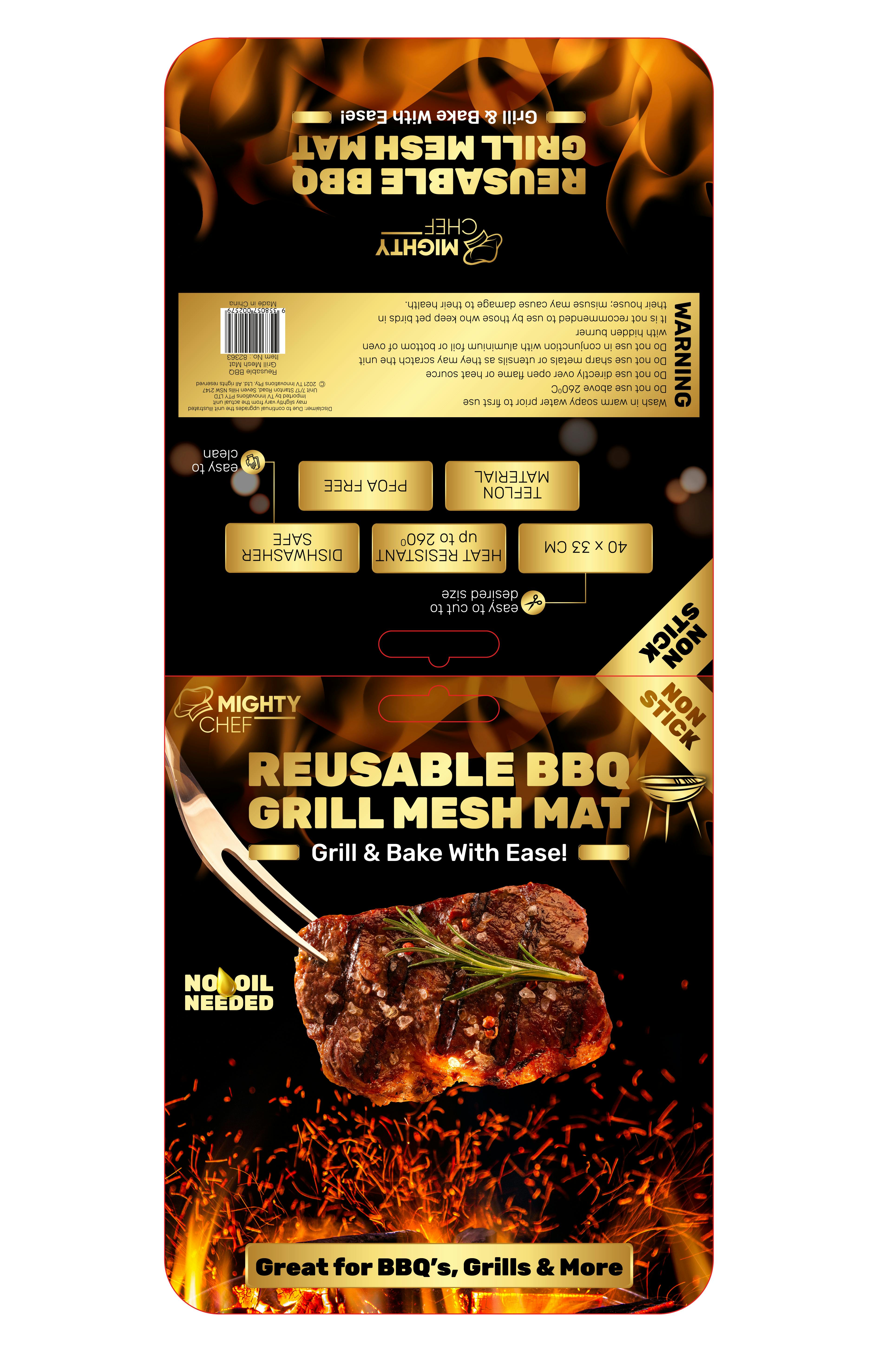 Mighty Chef Mighty Chef Reusable BBQ Mesh