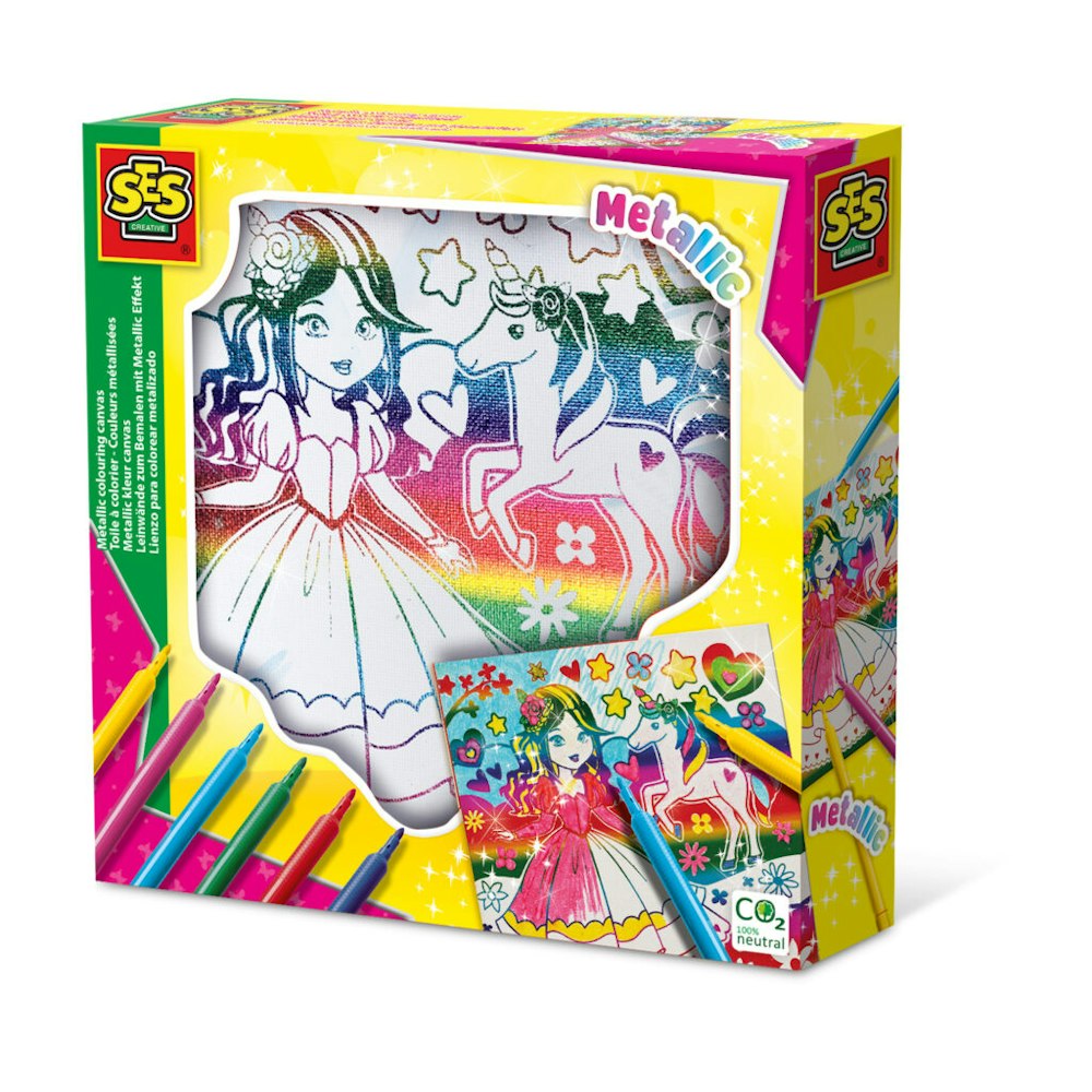 SES Creative Metallic Colouring Canvas