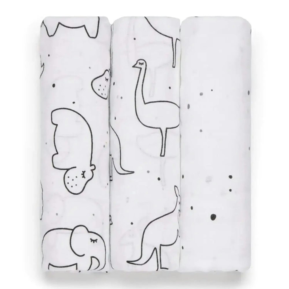 Panda London Baby Bamboo Muslin Swaddles
