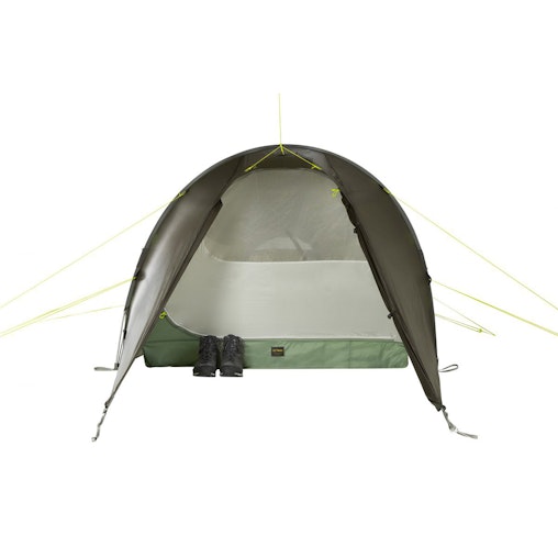 Tatonka 380x155x110cm Gargia 2 Person Tunnel Tent Camping/Travel Stone GRY Olive Tatonka 380x155x110cm Gargia 2 Person Tunnel Tent Camping/Travel Stone GRY Olive