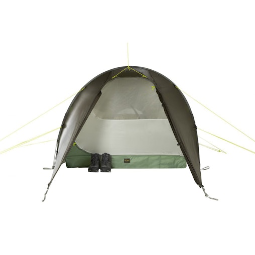 Tatonka 380x155x110cm Gargia 2 Person Tunnel Tent Camping/Travel Stone GRY Olive