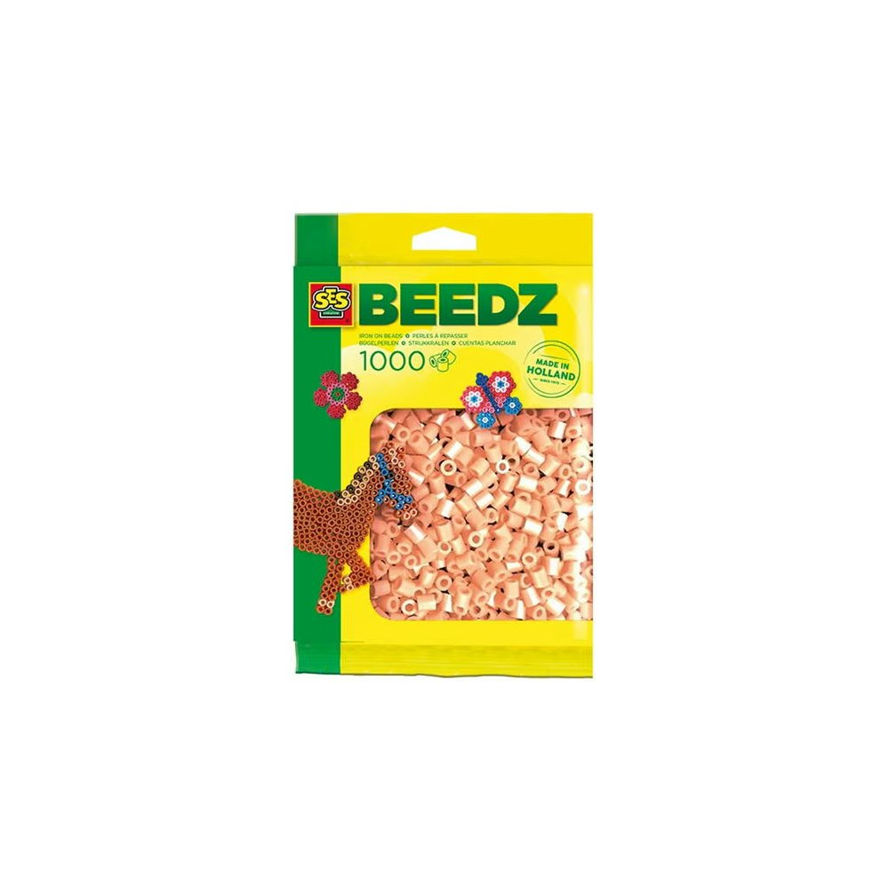 SES Creative Iron On Beads 1000 Salmon Pink