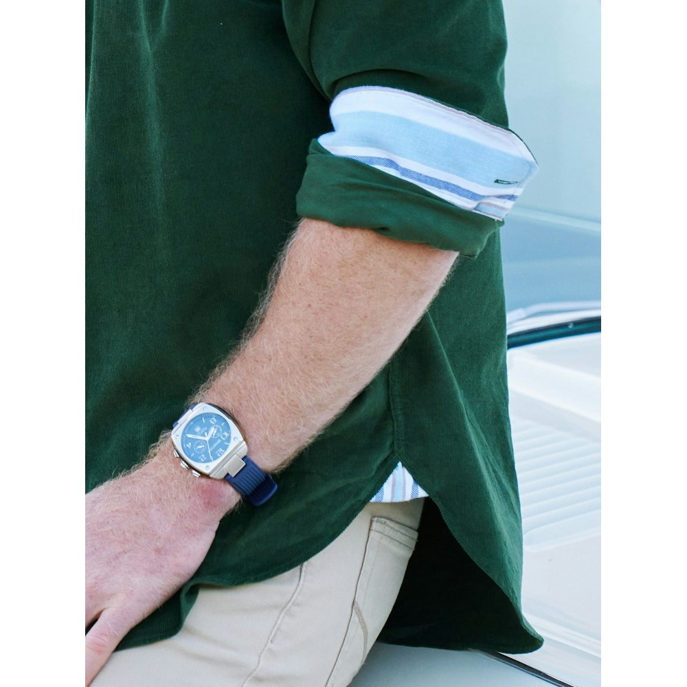 Koy Clothing Pine Green Cord Shirt