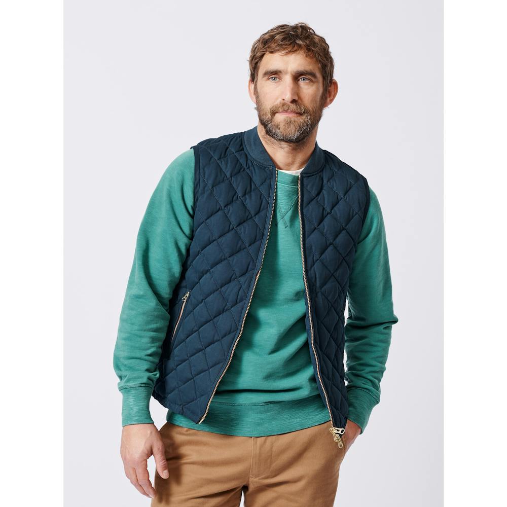 Aubin Anwick Quilted Gilet Navy Jarrolds, Norwich