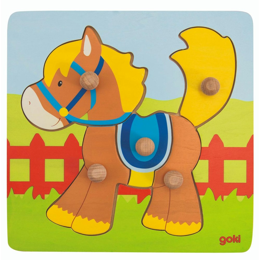 Goki Lift-out Puzzle Horse