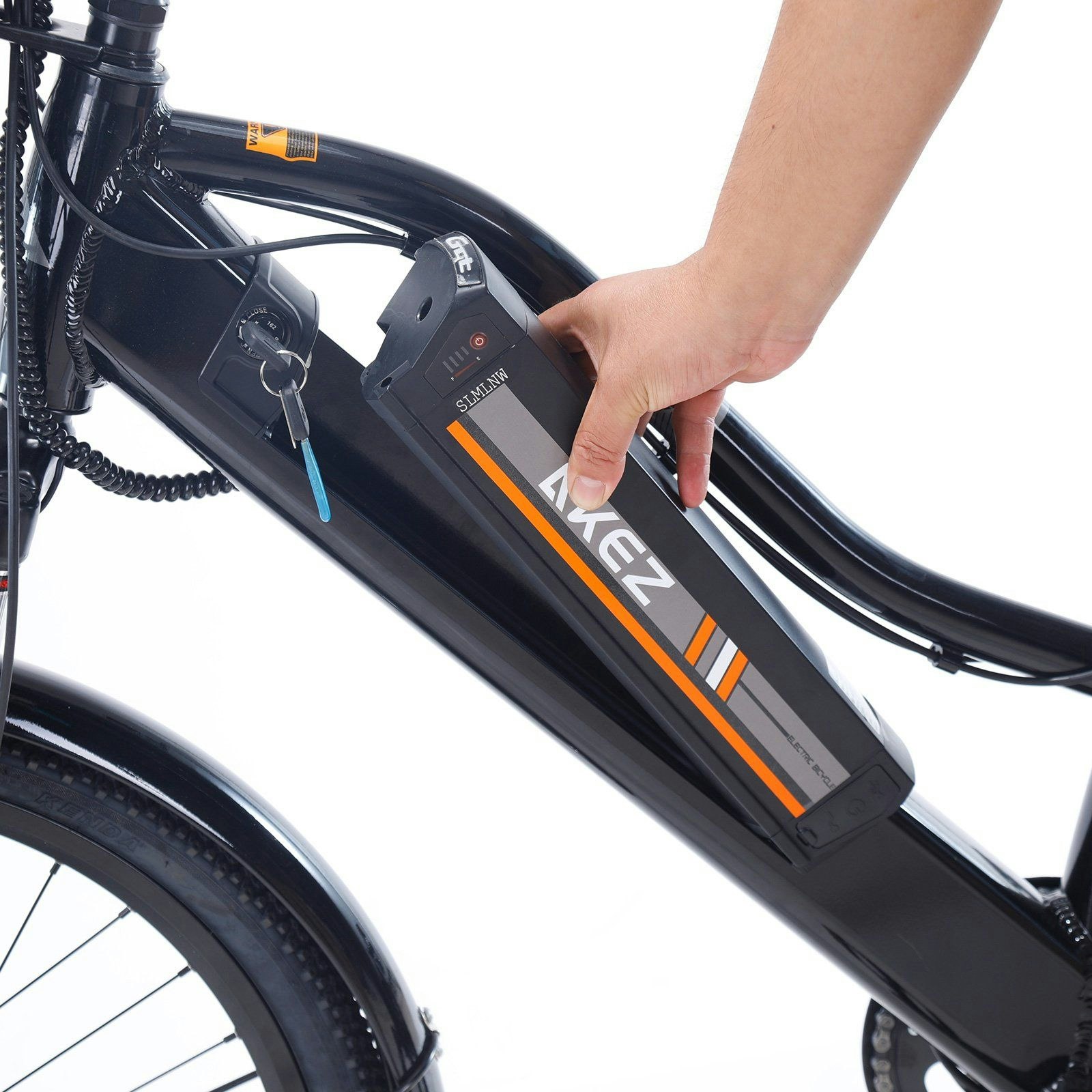 AKEZ 26 Inch Electric Bike City Bike Bicycles Assisted Bicycle Women