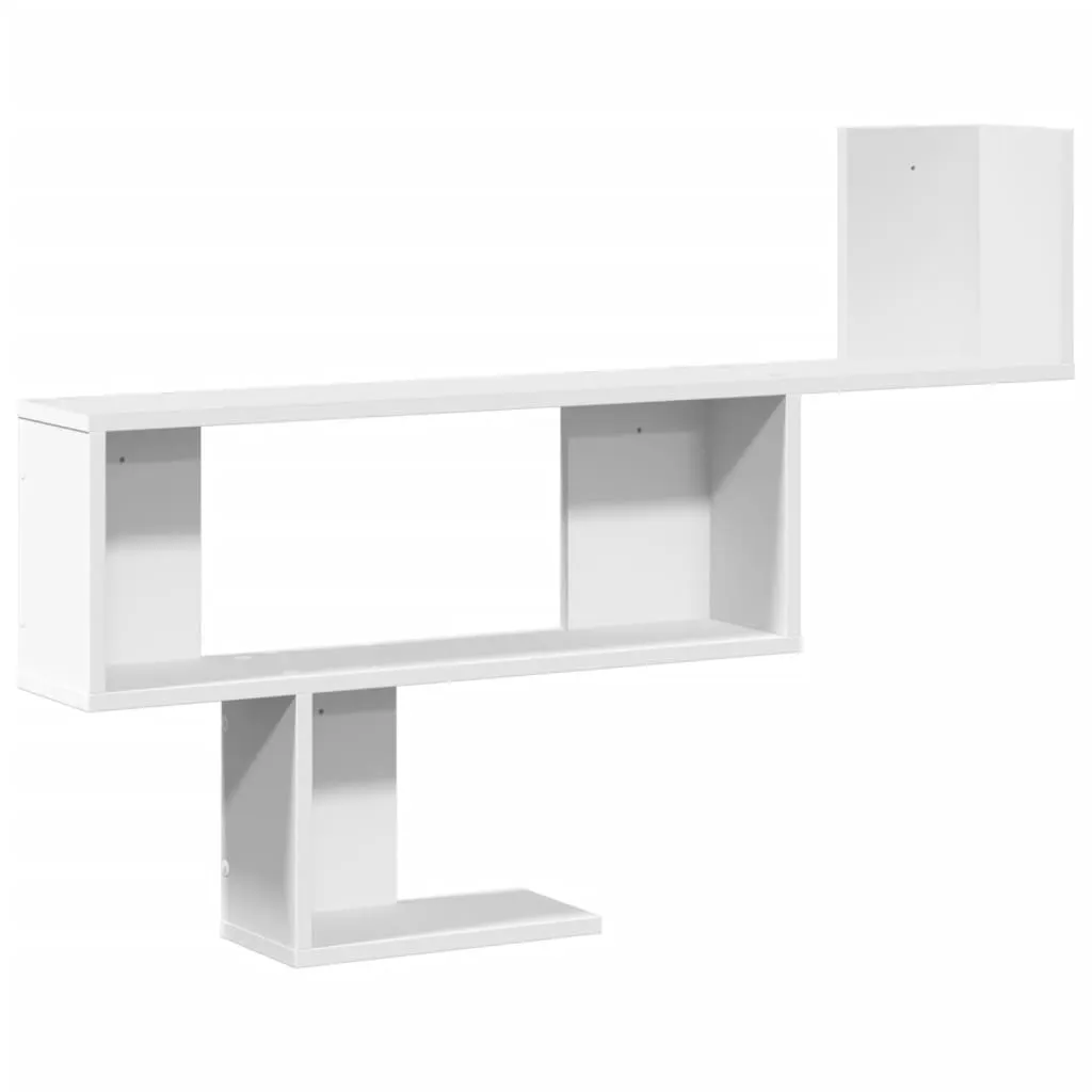 Wall Shelf White 100x15x70 cm Engineered Wood 853191