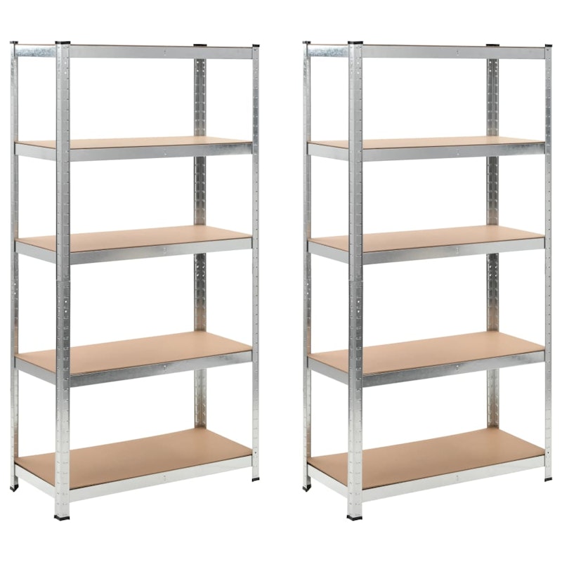 NNEVL Storage Shelves 2 pcs 90x40x180 cm MDF image number null