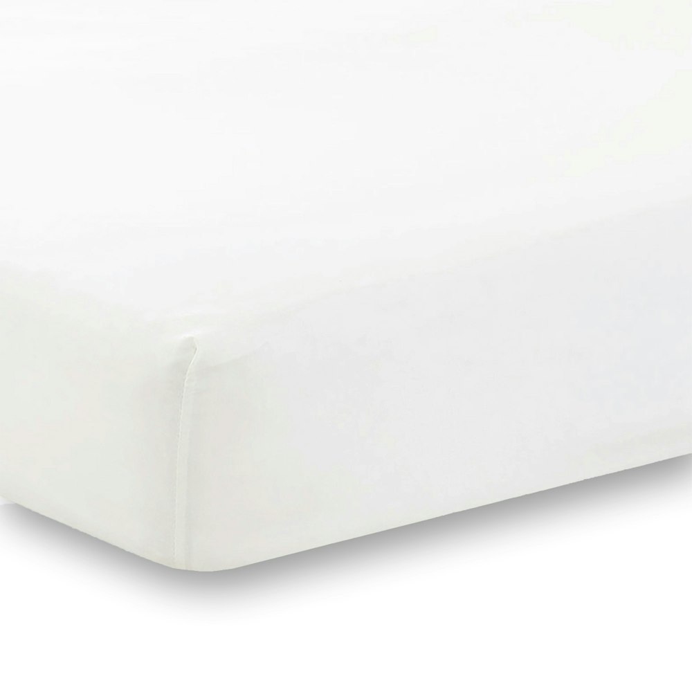 Martex charlotte thomas poetry plain double fitted sheet - white - 122 x 190cm