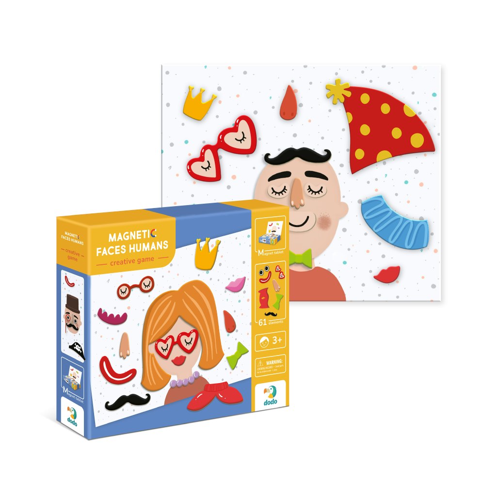 Dodo Dodo Magnetic Faces Creative Game: Humans
