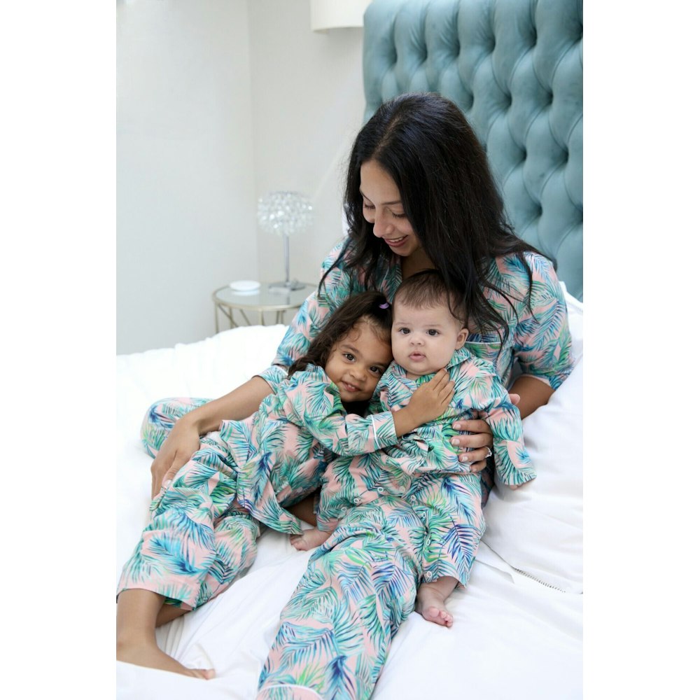 Tilbea Palm Print Cotton Pyjamas