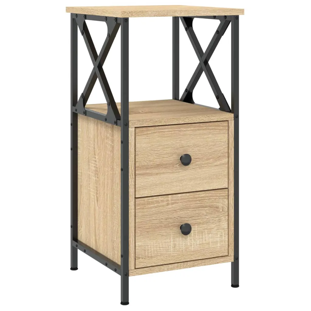 Bedside Cabinet Sonoma Oak 34x35.5x70 cm Engineered Wood 825945 Bedside Cabinet Sonoma Oak 34x35.5x70 cm Engineered Wood 825945