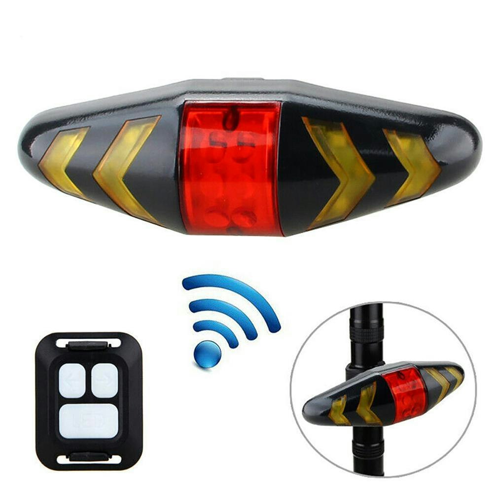 Bicycle Bike LED Indicator Rear Tail Turn Safety Signal Light Wireless Remote