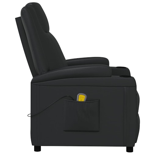 vidaXL Massage Chair Black Faux Leather vidaXL Massage Chair Black Faux Leather