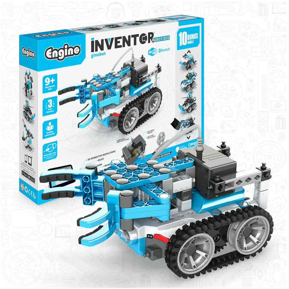 Engino Engino Inventor Motorized: Ginobot Robotics Set (10+ Models)