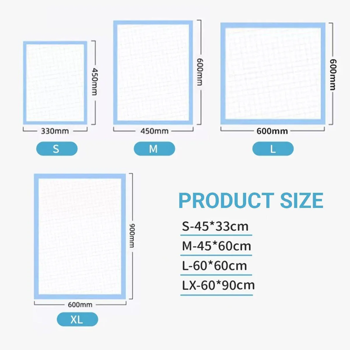 Large Puppy Dog Training Pads Pet Toilet Thickened Pee Pads Mat Indoor Absorbent