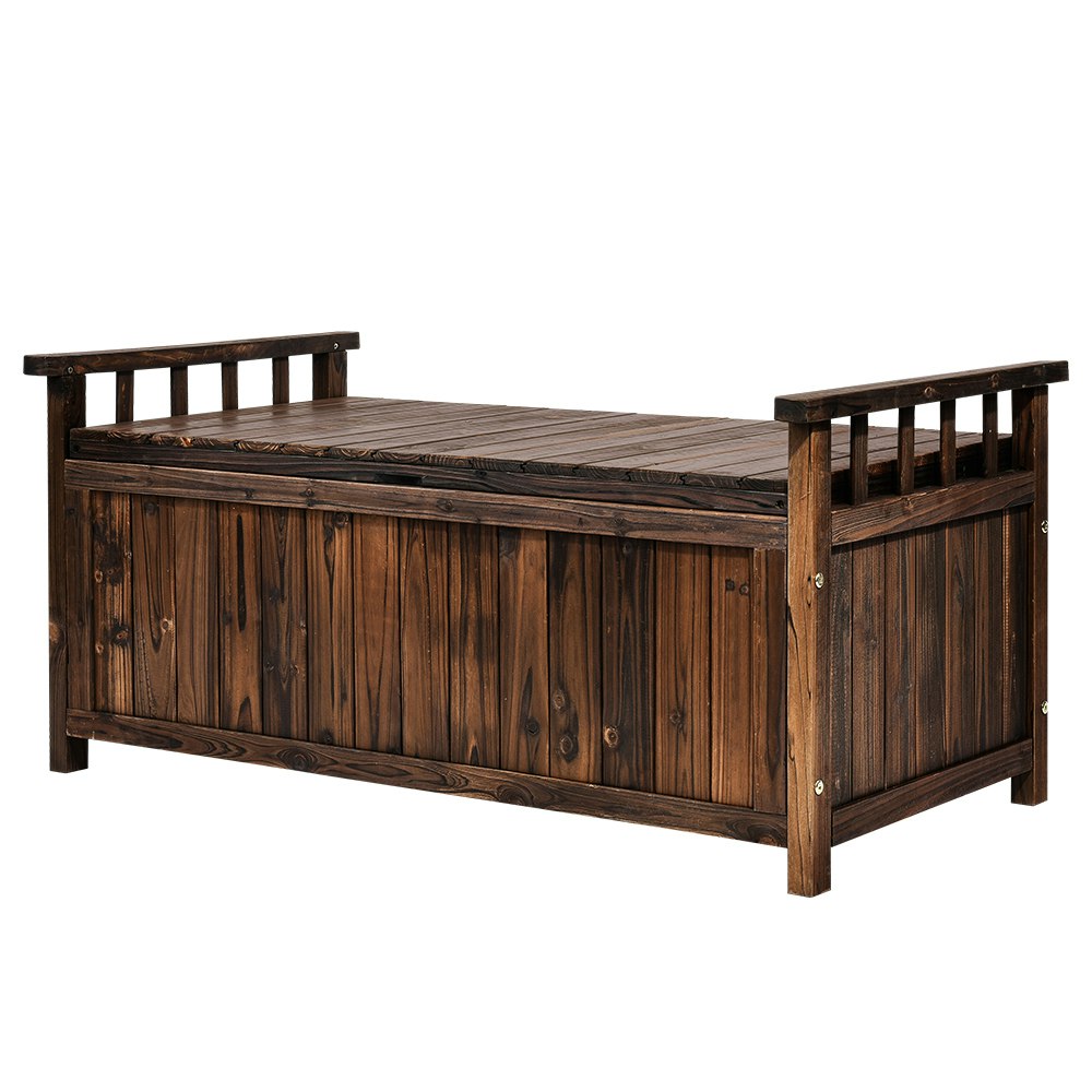 Furb Outdoor Storage Box Wooden Backyard Bench Seat Chest Toy Tool Shed Patio Timber Furniture Furb Outdoor Storage Box Wooden Backyard Bench Seat Chest Toy Tool Shed Patio Timber Furniture