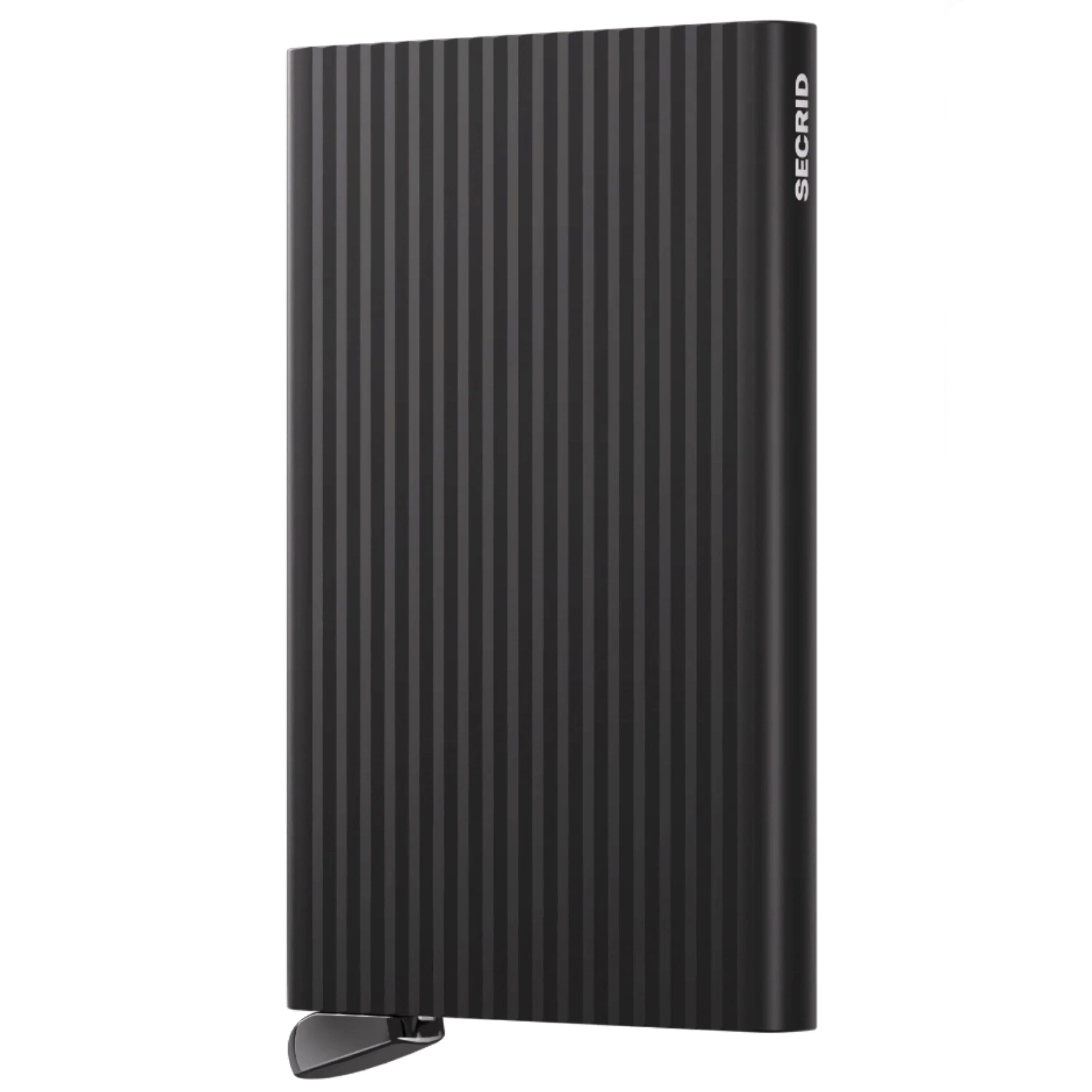 Secrid Premium Cardprotector+ Compact RFID Card Wallet - Fluted Black