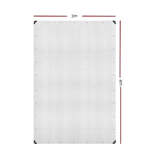 Instahut 3x4m Tarp Camping Tarps Poly Tarpaulin Heavy Duty Cover 135gsm Clear Instahut 3x4m Tarp Camping Tarps Poly Tarpaulin Heavy Duty Cover 135gsm Clear