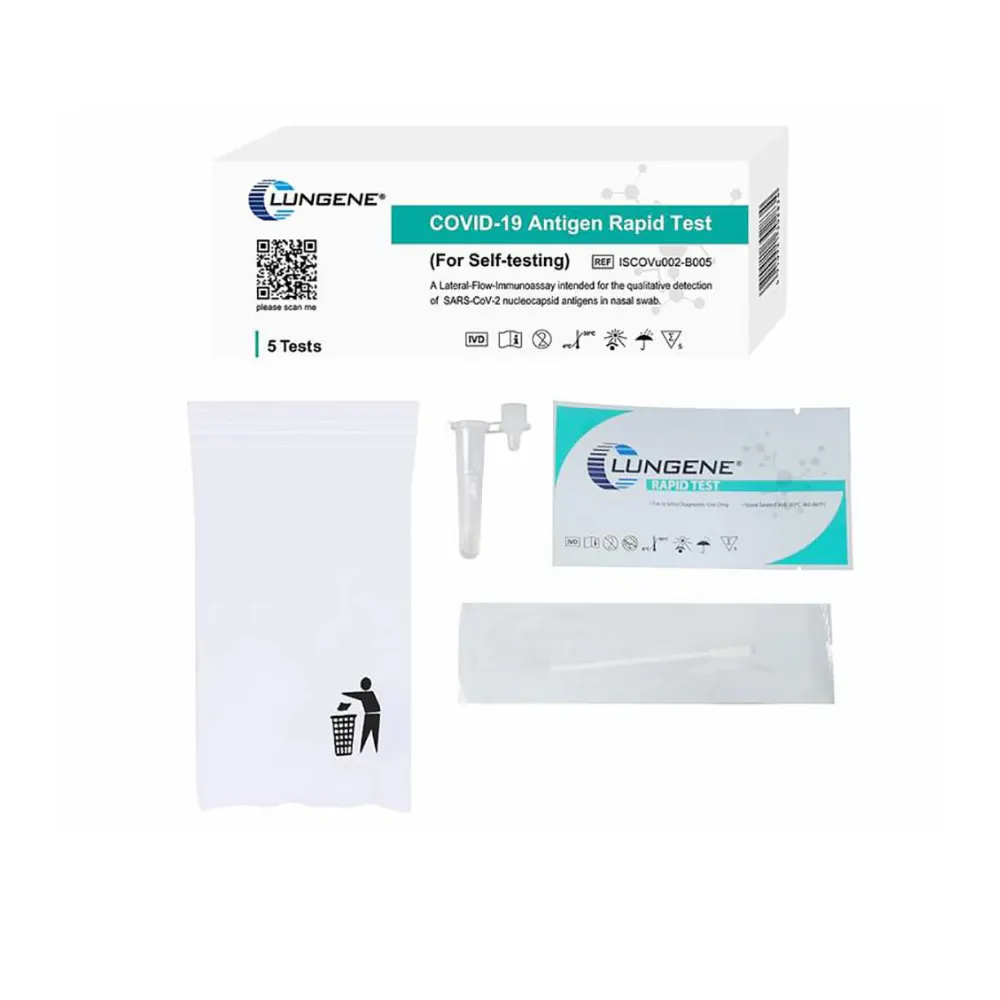 Clungene COVID-19 Rapid Antigen Nasal Self Test Kit (Box of 5)