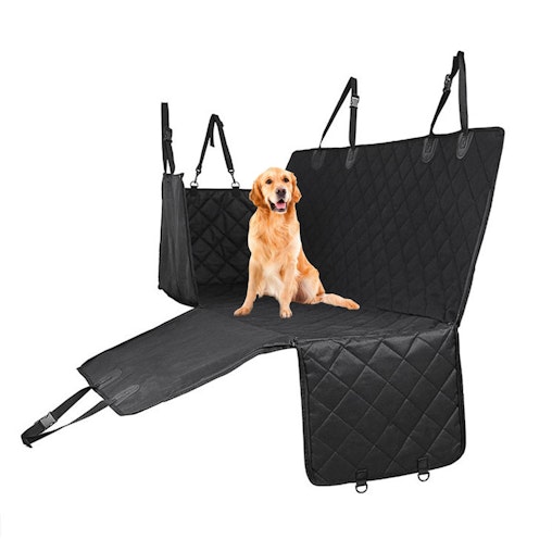 SOGA 600D Oxford Cloth Waterproof Dog Car Cover Back Seat Protector Hammock Non-Slip Pet Mat Black image number null