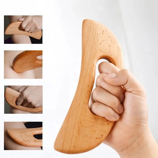 NNEOBA 2pcs Wooden Gua Sha Scraping Massage Tool Beech Wood Natural NNEOBA 2pcs Wooden Gua Sha Scraping Massage Tool Beech Wood Natural