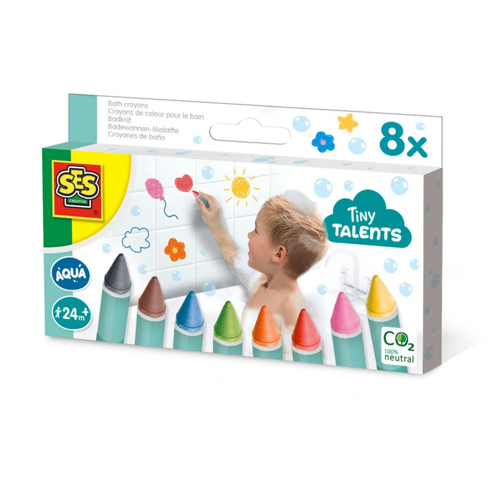SES Creative Bath Crayons - 8 Colours