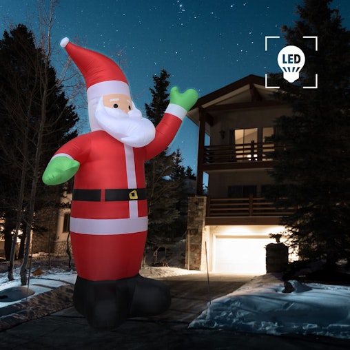 NNEVL Christmas Inflatable Santa Claus LED IP44 600 cm XXL NNEVL Christmas Inflatable Santa Claus LED IP44 600 cm XXL