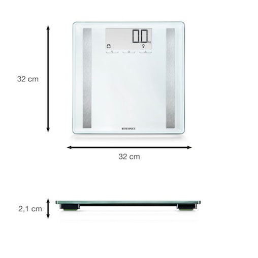 Soehnle Shape Sense Control 200 Bathroom Body Scale | 180kg Capacity 63858 Soehnle Shape Sense Control 200 Bathroom Body Scale | 180kg Capacity 63858