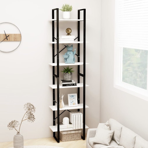 NNEVL Storage Shelf White 60x30x210 cm Solid Pine Wood NNEVL Storage Shelf White 60x30x210 cm Solid Pine Wood