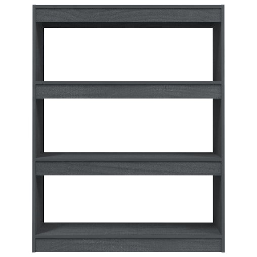 NNEVL Book Cabinet/Room Divider Grey 100x30x103 cm Solid Pinewood NNEVL Book Cabinet/Room Divider Grey 100x30x103 cm Solid Pinewood