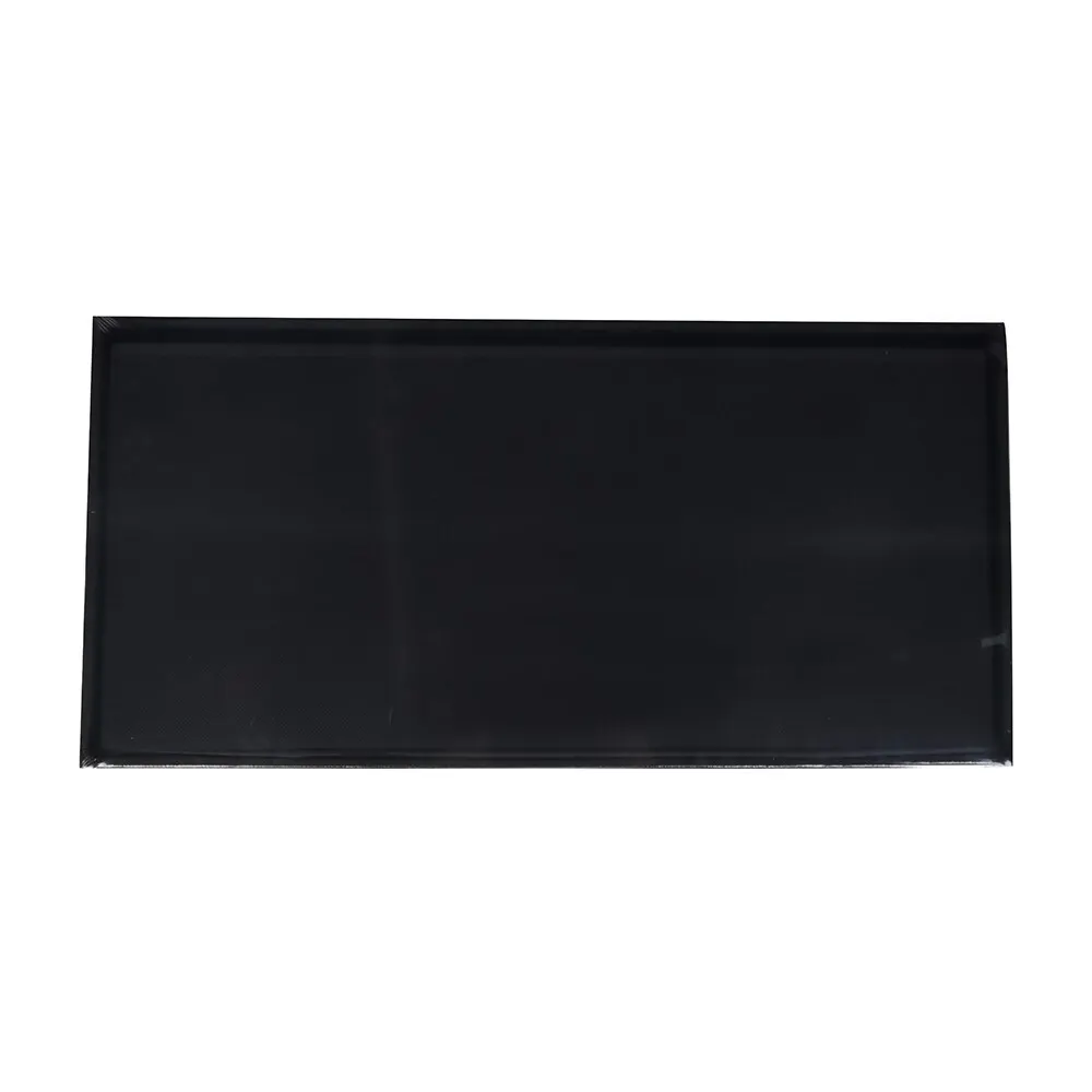 Boxsweden 76x36cm Ottoman Storage Cube Faux Linen Home Organiser/Stool Black