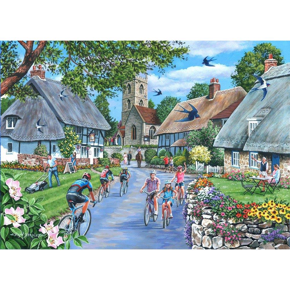 The House of Puzzles Sunday Morning - Big 500 Piece Jigsaw Puzzle