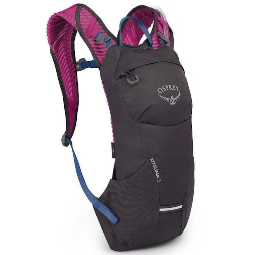Osprey Kitsuma 3 Hydration Pack Bag w/ Water Reservoir in Space Travel Grey - One Size Osprey Kitsuma 3 Hydration Pack Bag w/ Water Reservoir in Space Travel Grey - One Size