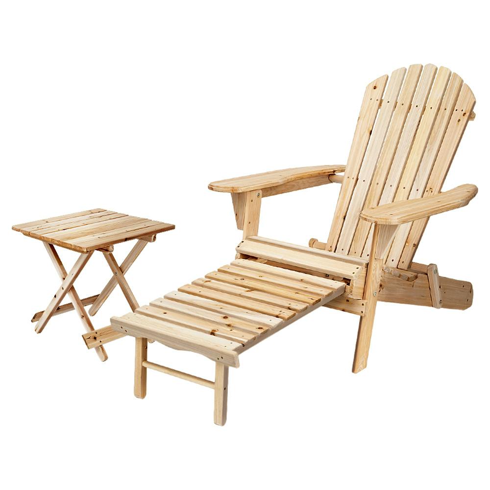 Groverdi Wooden Outdoor Adirondack Chairs Backyard Lounge w/Ottoman Patio Furniture Indoor Garden Groverdi Wooden Outdoor Adirondack Chairs Backyard Lounge w/Ottoman Patio Furniture Indoor Garden