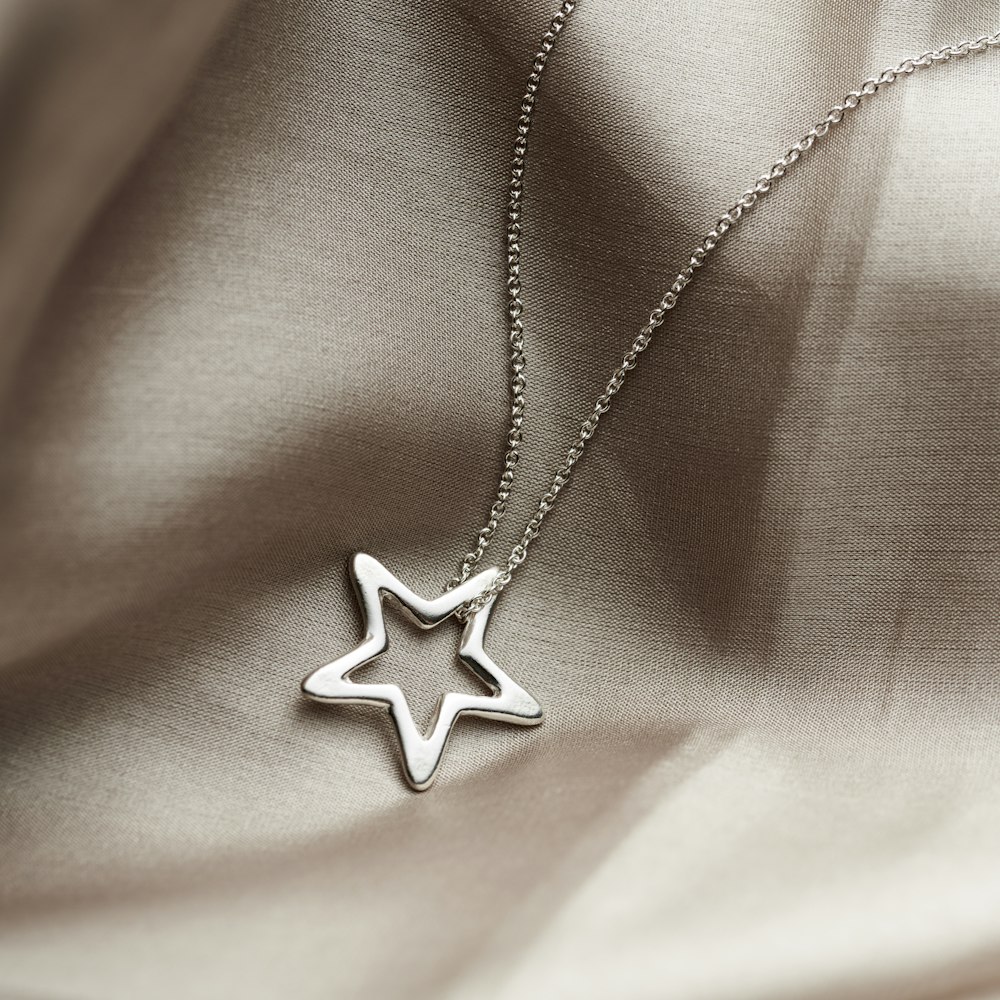 Posh Totty Designs Sterling Silver Open Star Necklace