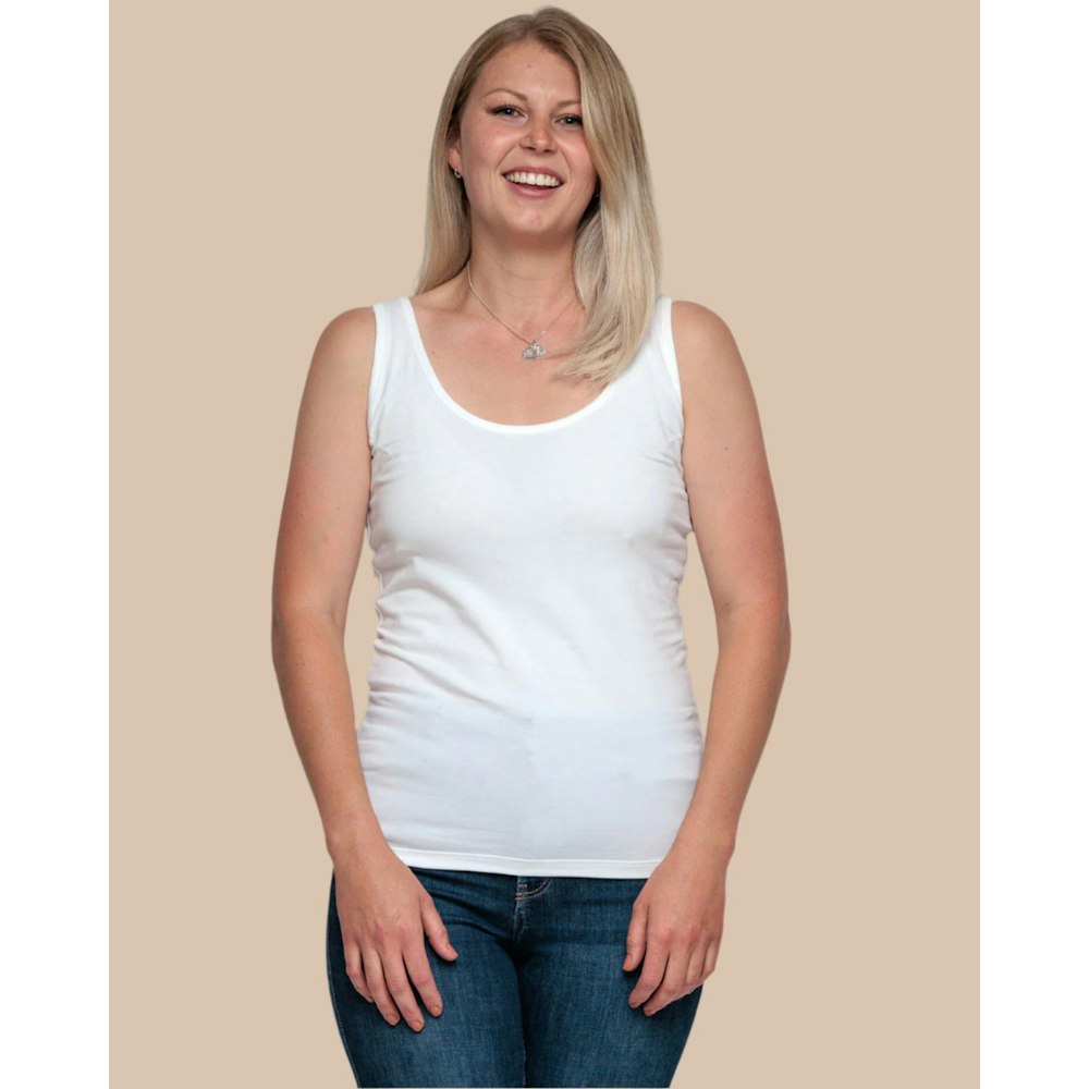 Bshirt Women's Vest In White