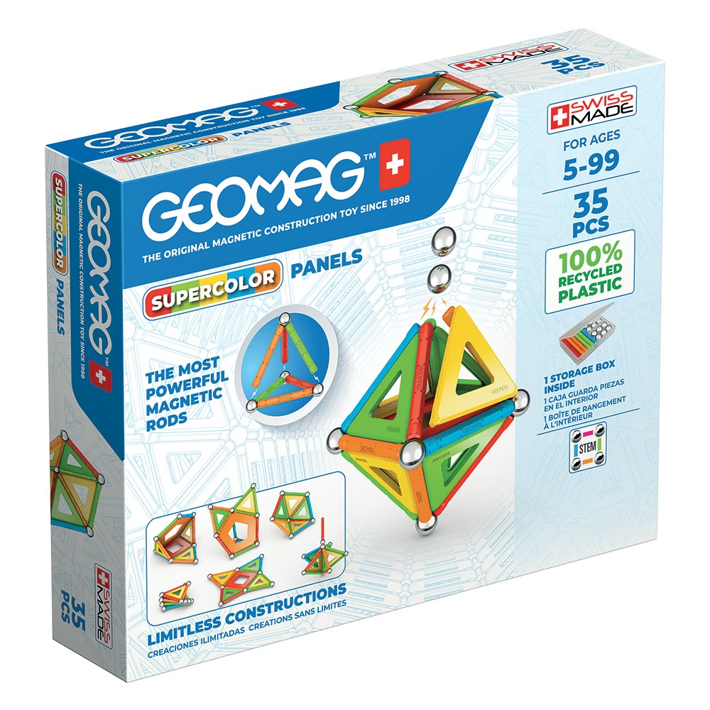Geomag Magnetic Supercolor Panel - 35 Pieces