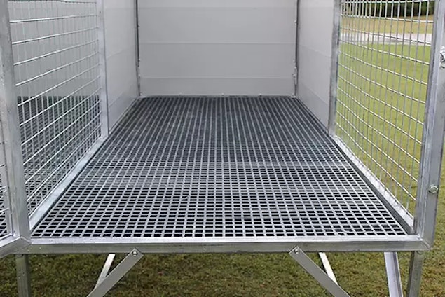 Raised best sale dog kennels
