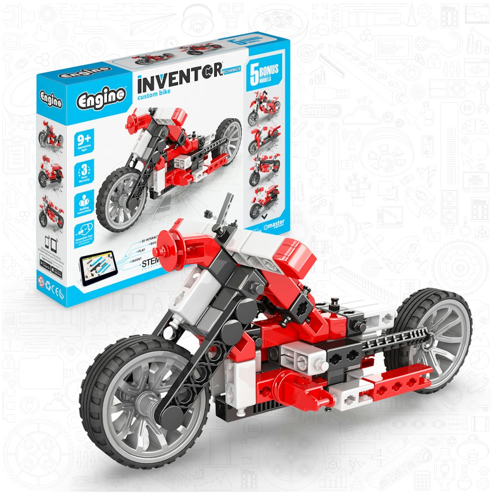 Engino Engino Inventor Mechanics: Custom Bike Set (5+ Models)