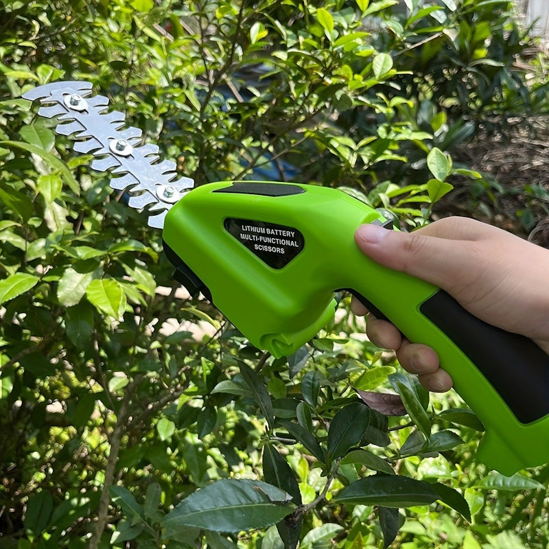 NNETM 2-in-1 Rechargeable Handheld Hedge Trimmer Shears image number null