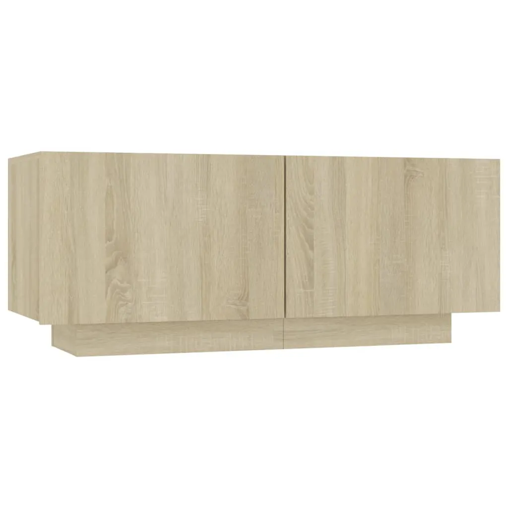Bedside Cabinet Sonoma Oak 100x35x40 cm Engineered Wood 3082768 Bedside Cabinet Sonoma Oak 100x35x40 cm Engineered Wood 3082768