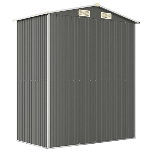 NNEVL Garden Shed Light Grey 192x108x223 cm Galvanised Steel NNEVL Garden Shed Light Grey 192x108x223 cm Galvanised Steel