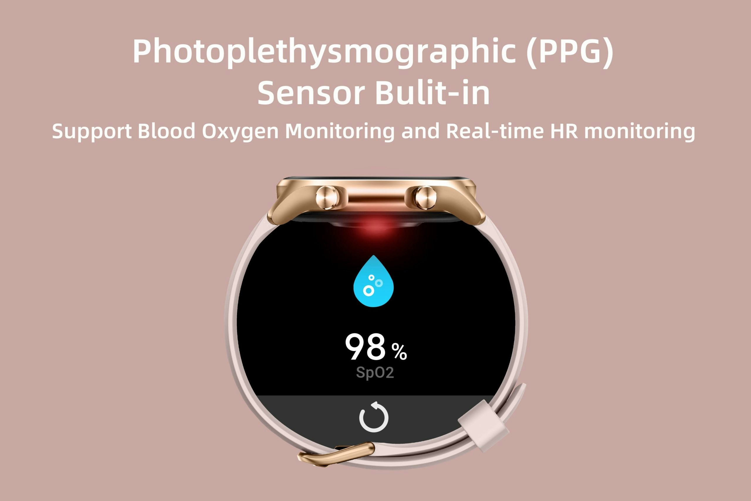 Kogan Pulse+ II Smart Watch (Rose Gold)